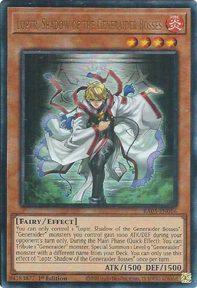 Loptr, Shadow of the Generaider Bosses (Ultimate Rare) (RA05-EN016) - Ultimate Rare