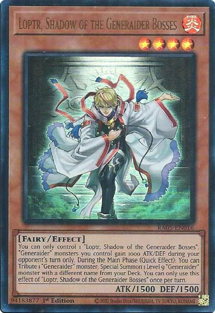 Loptr, Shadow of the Generaider Bosses (Ultra Rare) (RA05-EN016) - Ultra Rare