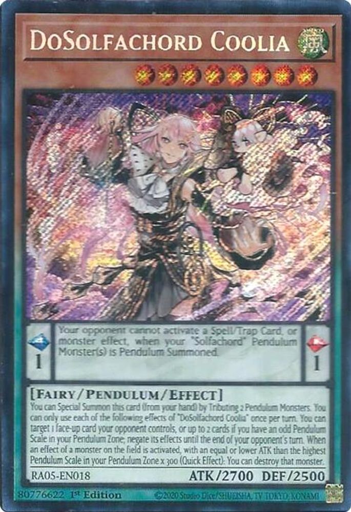 DoSolfachord Coolia (Secret Rare) (RA05-EN018) - Secret Rare