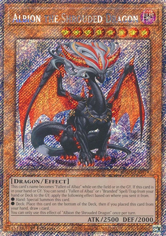 Albion the Shrouded Dragon (Platinum Secret Rare) (RA05-EN019) - Platinum Secret Rare