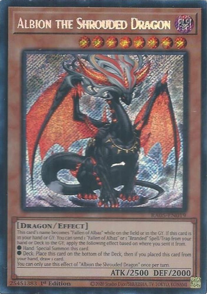 Albion the Shrouded Dragon (Secret Rare) (RA05-EN019) - Secret Rare