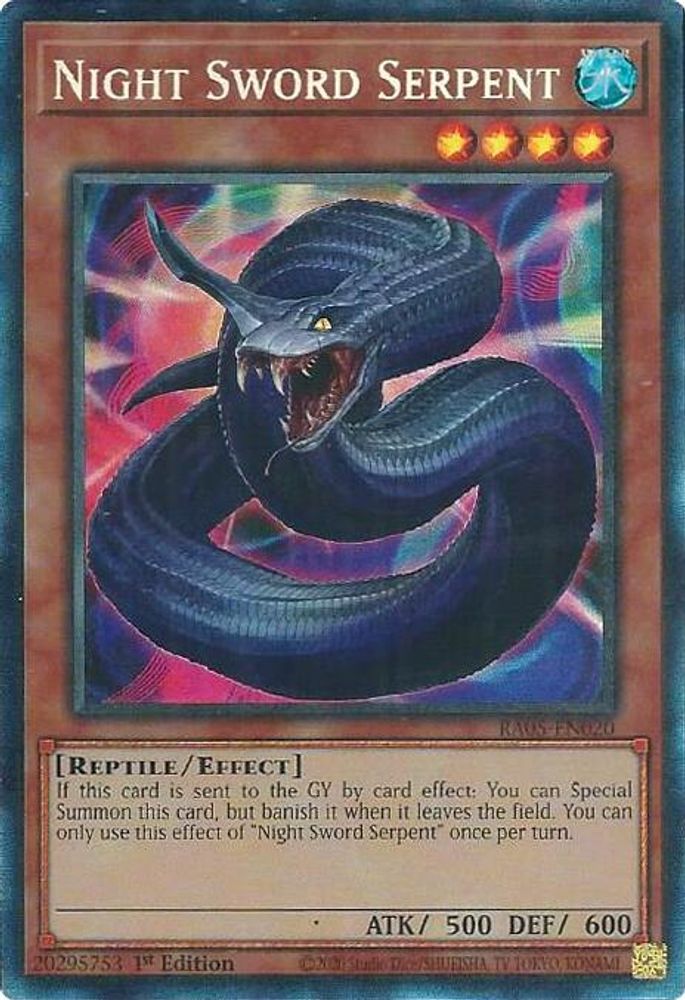 Night Sword Serpent (Collector's Rare) (RA05-EN020) - Collector's Rare