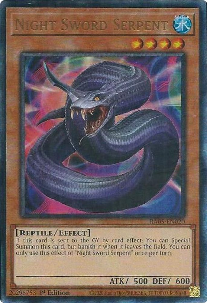 Night Sword Serpent (Ultimate Rare) (RA05-EN020) - Ultimate Rare