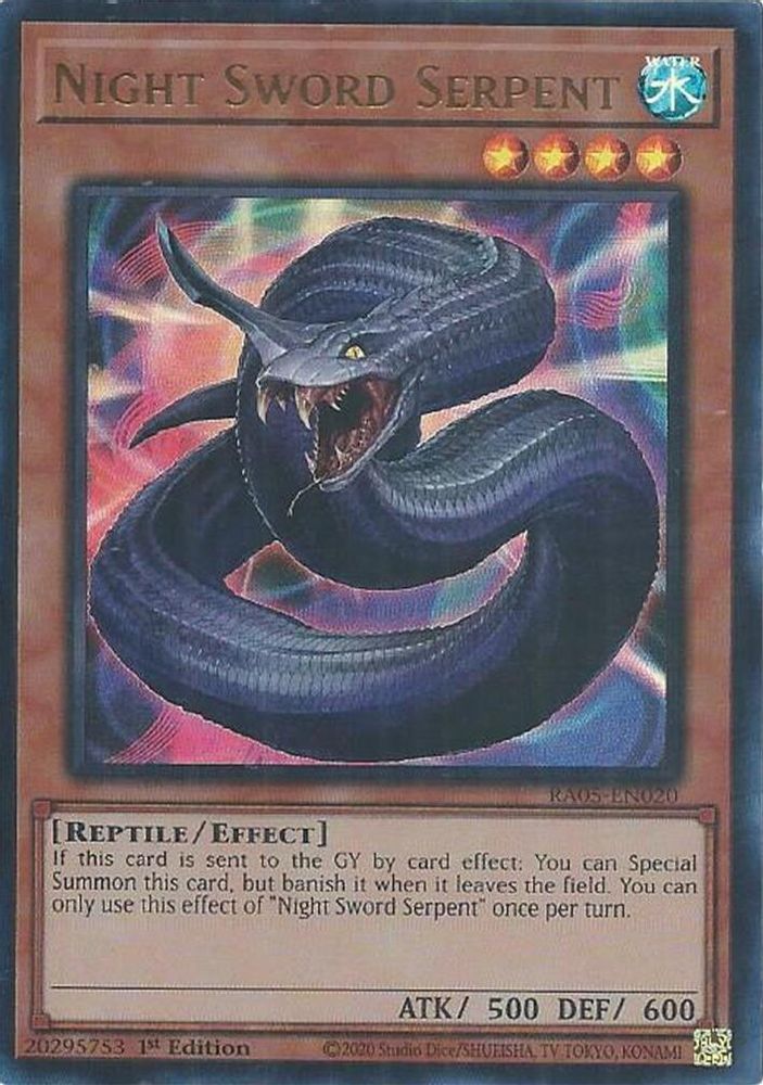 Night Sword Serpent (Ultra Rare) (RA05-EN020) - Ultra Rare