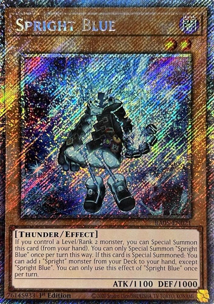 Spright Blue (Platinum Secret Rare) (RA05-EN021) - Platinum Secret Rare