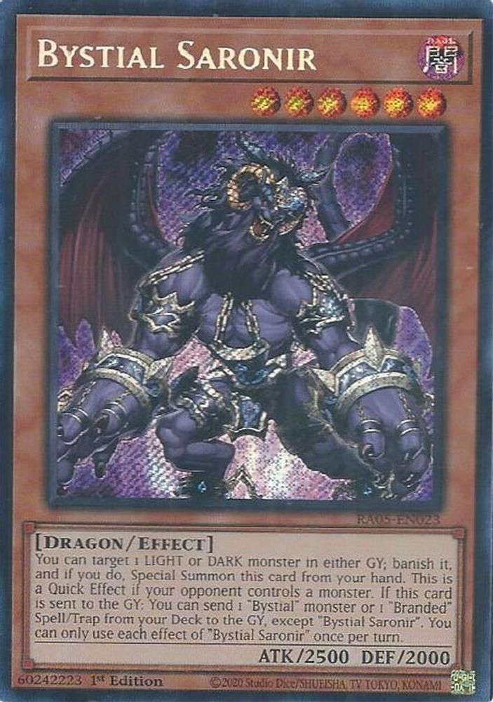Bystial Saronir (Secret Rare) (RA05-EN023) - Secret Rare