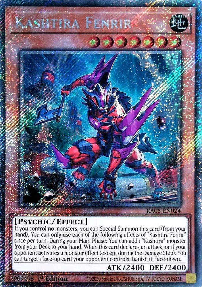 Kashtira Fenrir (Platinum Secret Rare) (RA05-EN024) - Platinum Secret Rare
