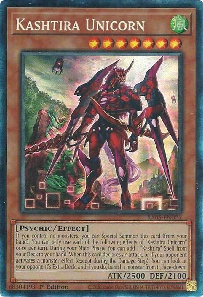 Kashtira Unicorn (Collector's Rare) (RA05-EN025) - Collector's Rare