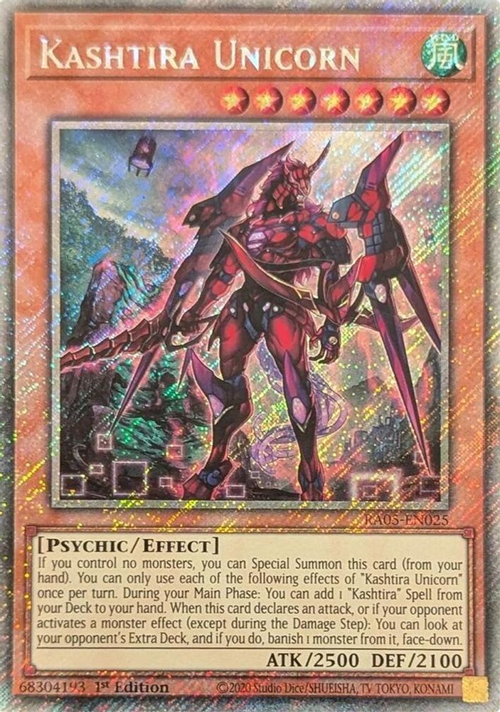 Kashtira Unicorn (Platinum Secret Rare) (RA05-EN025) - Platinum Secret Rare