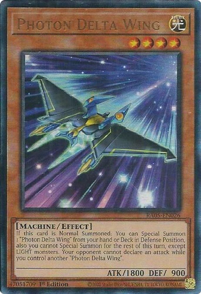 Photon Delta Wing (Ultimate Rare) (RA05-EN026) - Ultimate Rare