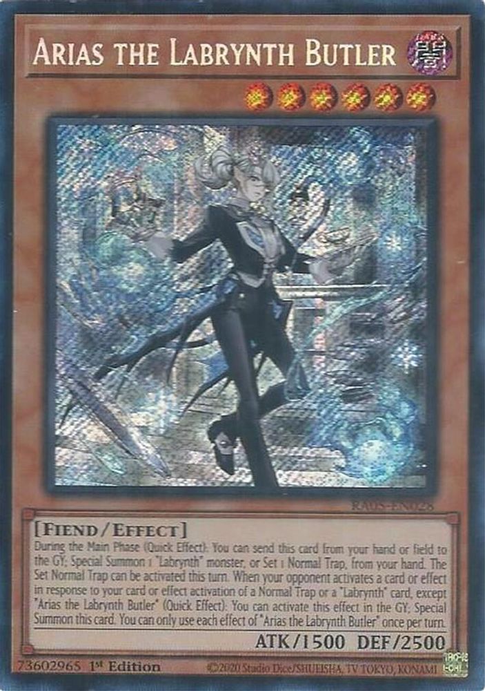Arias the Labrynth Butler (Secret Rare) (RA05-EN028) - Secret Rare