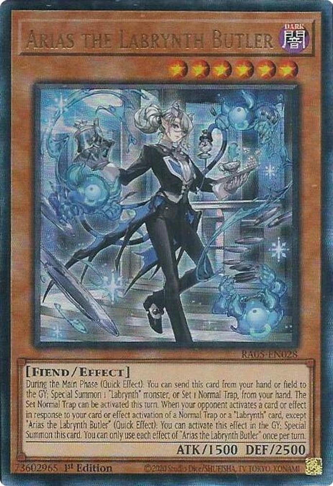 Arias the Labrynth Butler (Ultimate Rare) (RA05-EN028) - Ultimate Rare