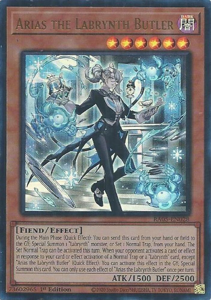 Arias the Labrynth Butler (Ultra Rare) (RA05-EN028) - Ultra Rare