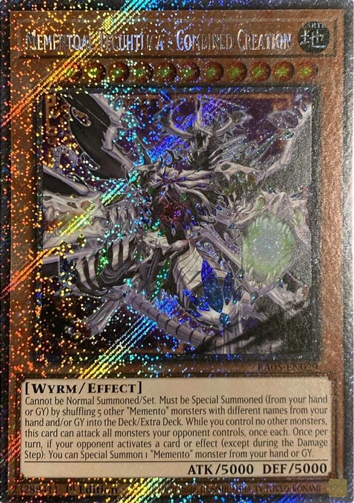 Mementoal Tecuhtlica - Combined Creation (Platinum Secret Rare) (RA05-EN029) - Platinum Secret Rare