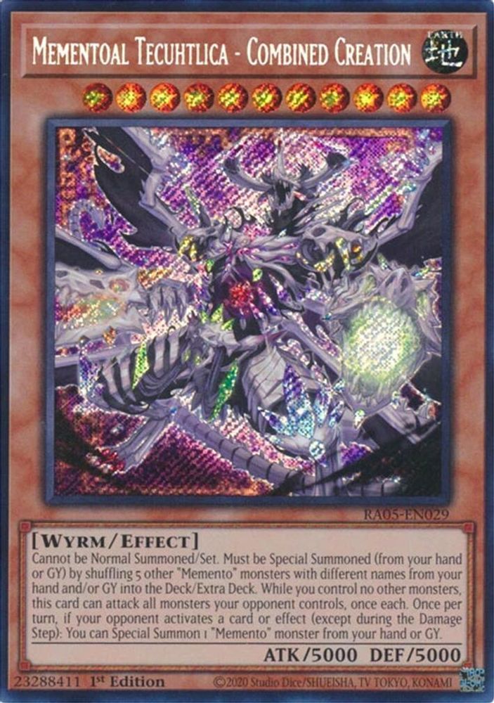 Mementoal Tecuhtlica - Combined Creation (Secret Rare) (RA05-EN029) - Secret Rare
