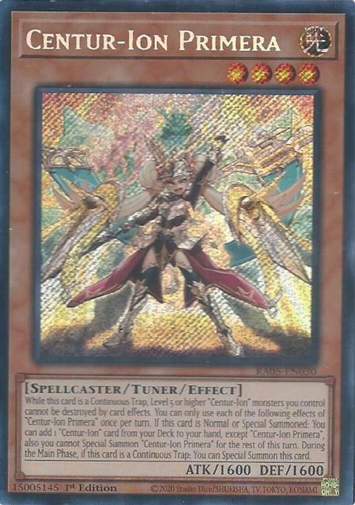 Centur-Ion Primera (Secret Rare) (RA05-EN030) - Secret Rare