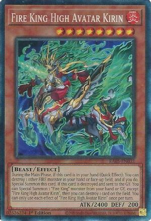 Fire King High Avatar Kirin (Collector's Rare) (RA05-EN032) - Collector's Rare