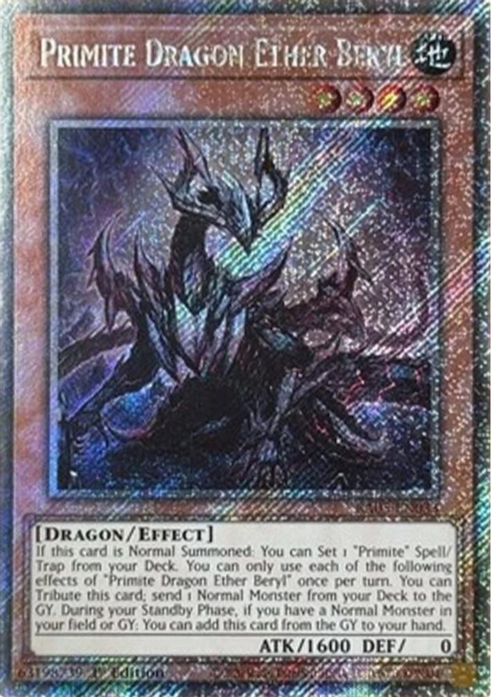 Primite Dragon Ether Beryl (Platinum Secret Rare) (RA05-EN033) - Platinum Secret Rare