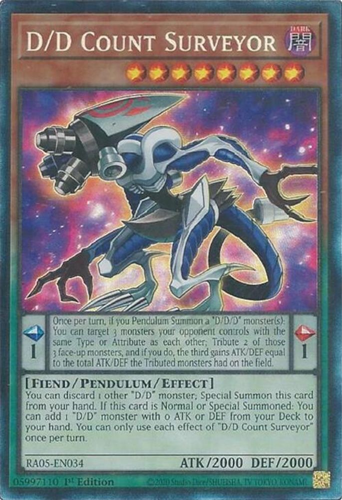 D/D Count Surveyor (Collector's Rare) (RA05-EN034) - Collector's Rare