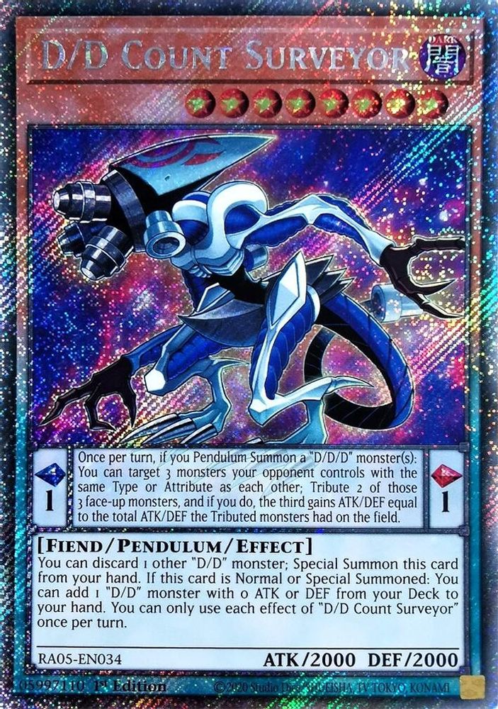 D/D Count Surveyor (Platinum Secret Rare) (RA05-EN034) - Platinum Secret Rare