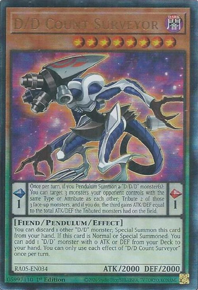 D/D Count Surveyor (Ultimate Rare) (RA05-EN034) - Ultimate Rare
