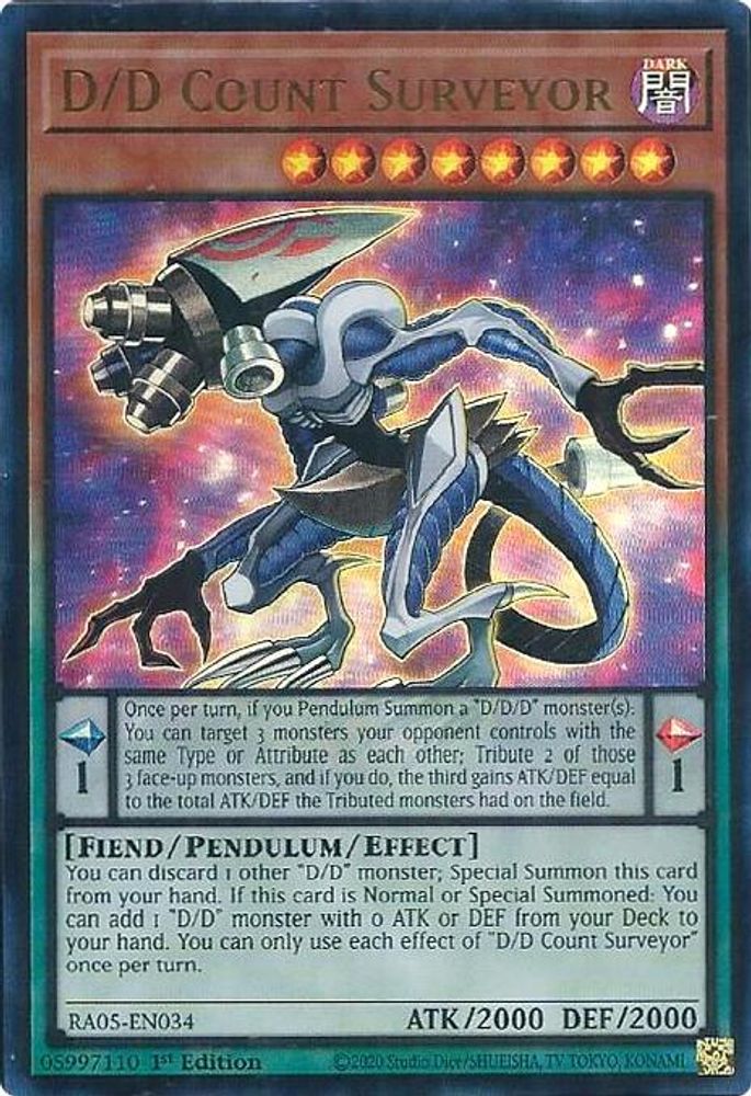 D/D Count Surveyor (Ultra Rare) (RA05-EN034) - Ultra Rare