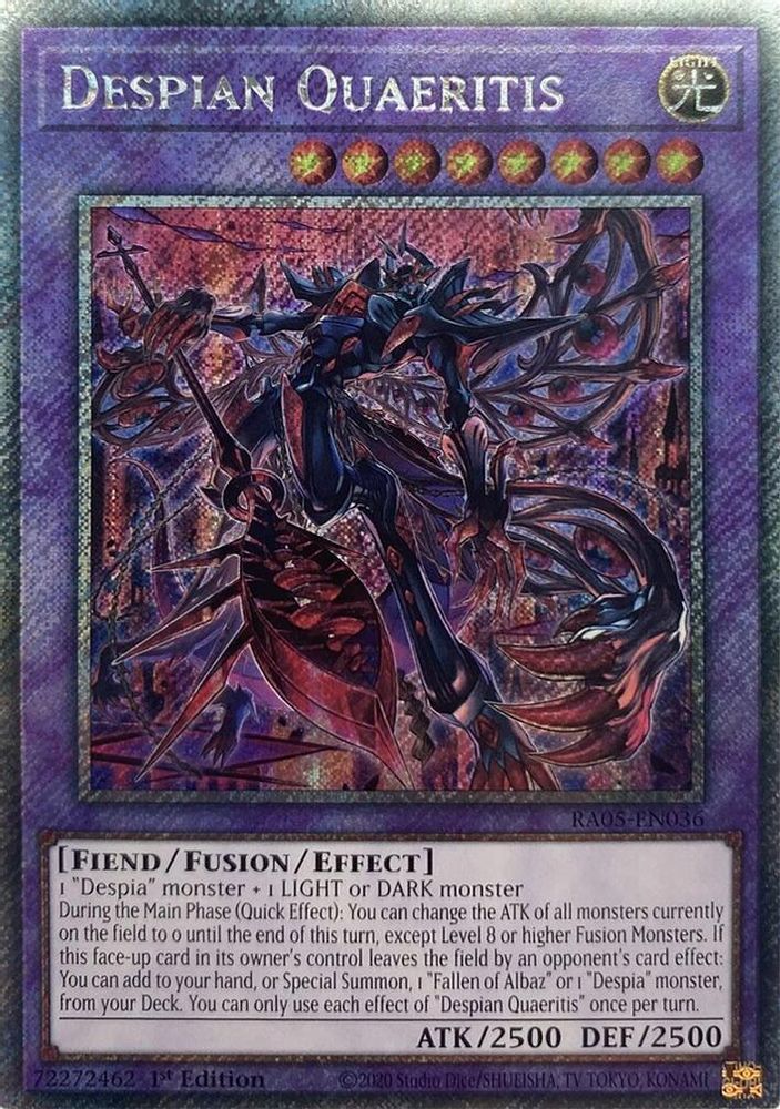 Despian Quaeritis (Platinum Secret Rare) (RA05-EN036) - Platinum Secret Rare