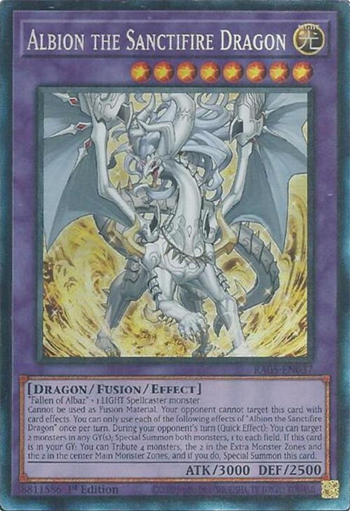 Albion the Sanctifire Dragon (Collector's Rare) (RA05-EN037) - Collector's Rare
