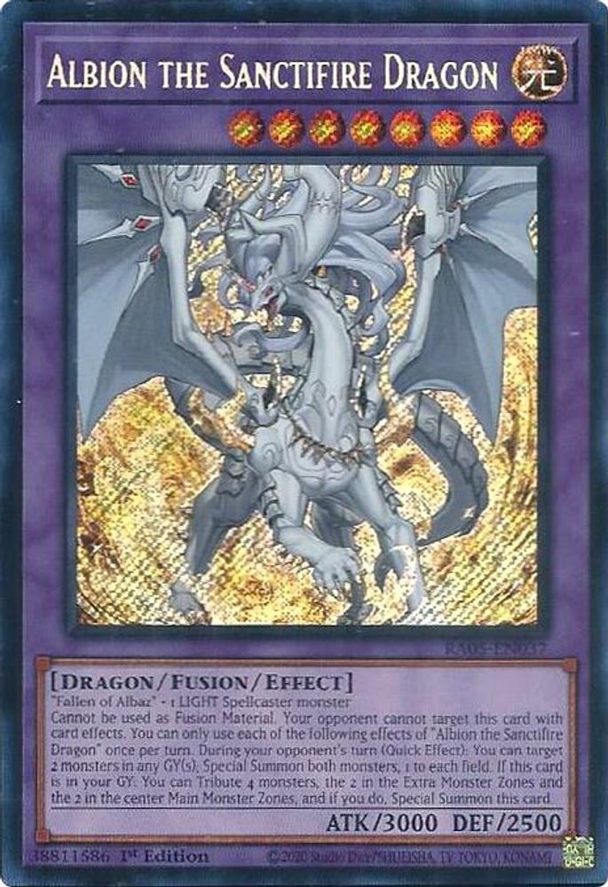 Albion the Sanctifire Dragon (Secret Rare) (RA05-EN037) - Secret Rare