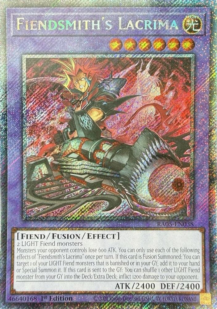 Fiendsmith's Lacrima (Platinum Secret Rare) (RA05-EN038) - Platinum Secret Rare
