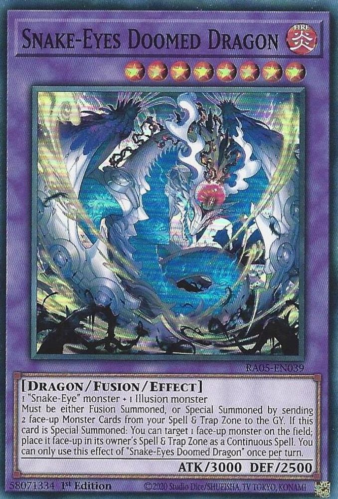 Snake-Eyes Doomed Dragon (RA05-EN039) - Super Rare