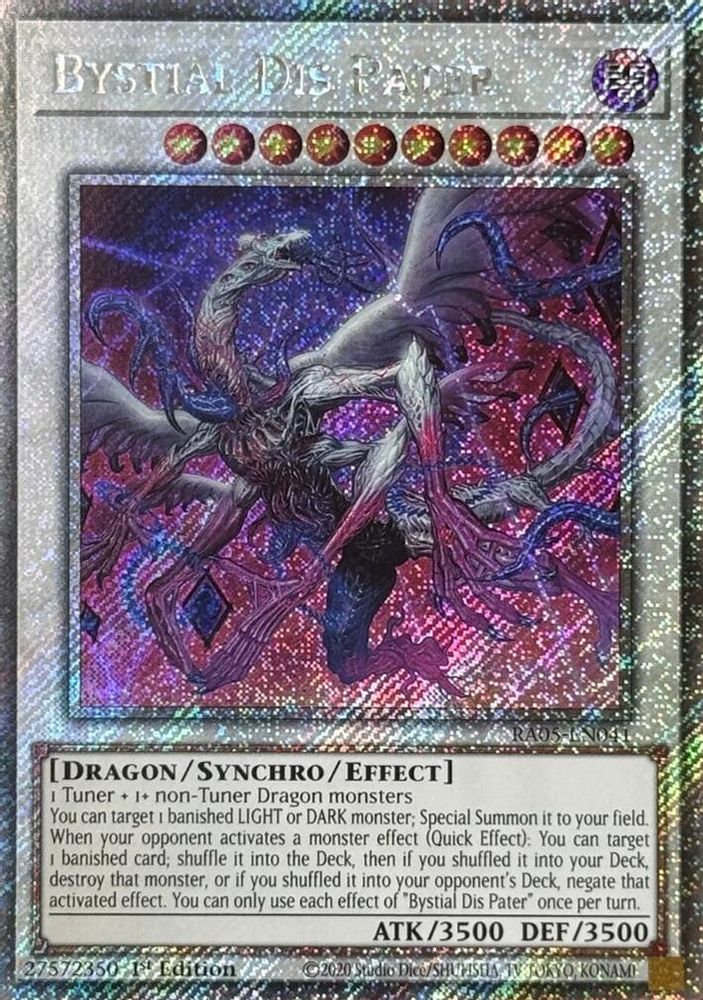 Bystial Dis Pater (Platinum Secret Rare) (RA05-EN041) - Platinum Secret Rare