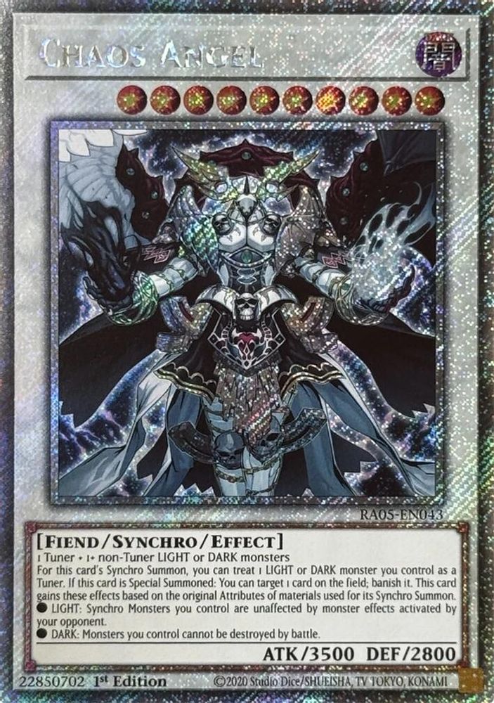 Chaos Angel (Platinum Secret Rare) (RA05-EN043) - Platinum Secret Rare