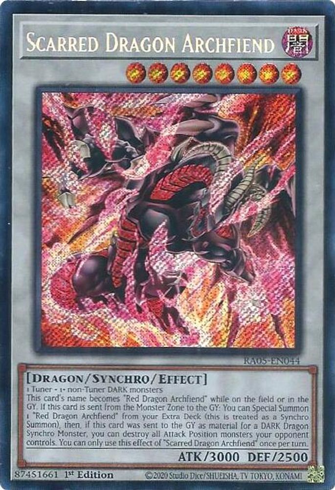 Scarred Dragon Archfiend (Secret Rare) (RA05-EN044) - Secret Rare