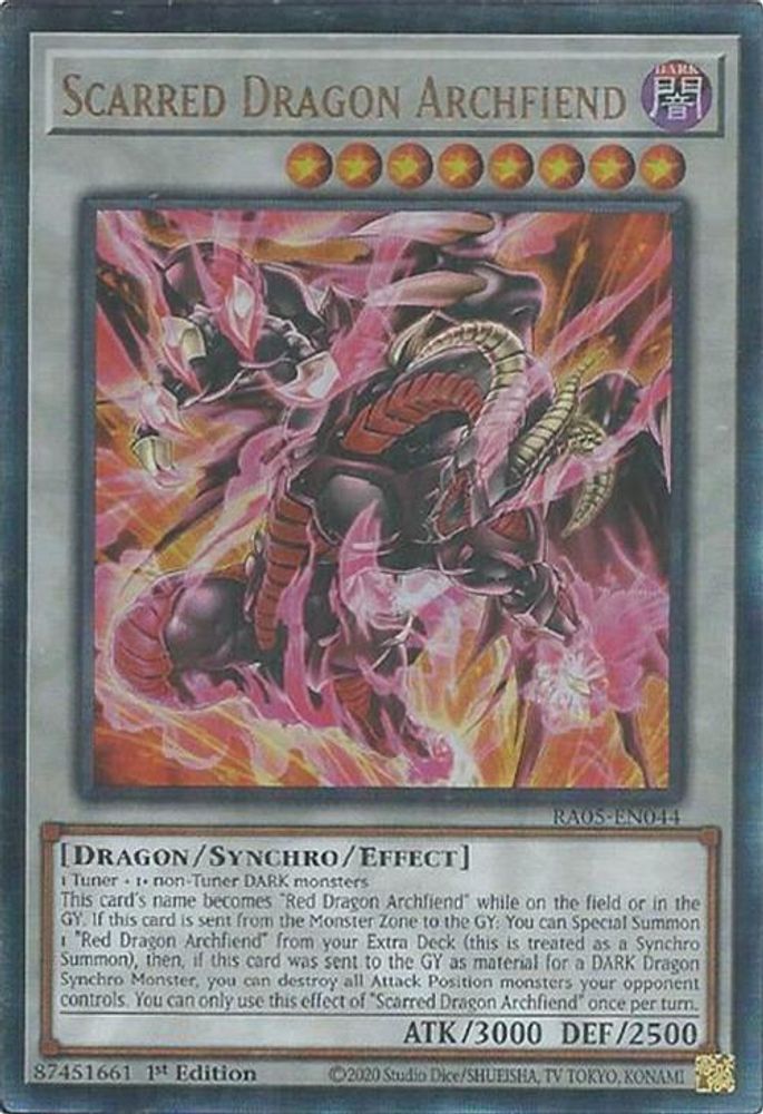 Scarred Dragon Archfiend (Ultimate Rare) (RA05-EN044) - Ultimate Rare