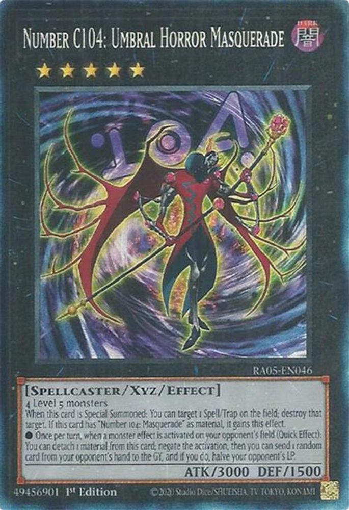 Number C104: Umbral Horror Masquerade (Collector's Rare) (RA05-EN046) - Collector's Rare
