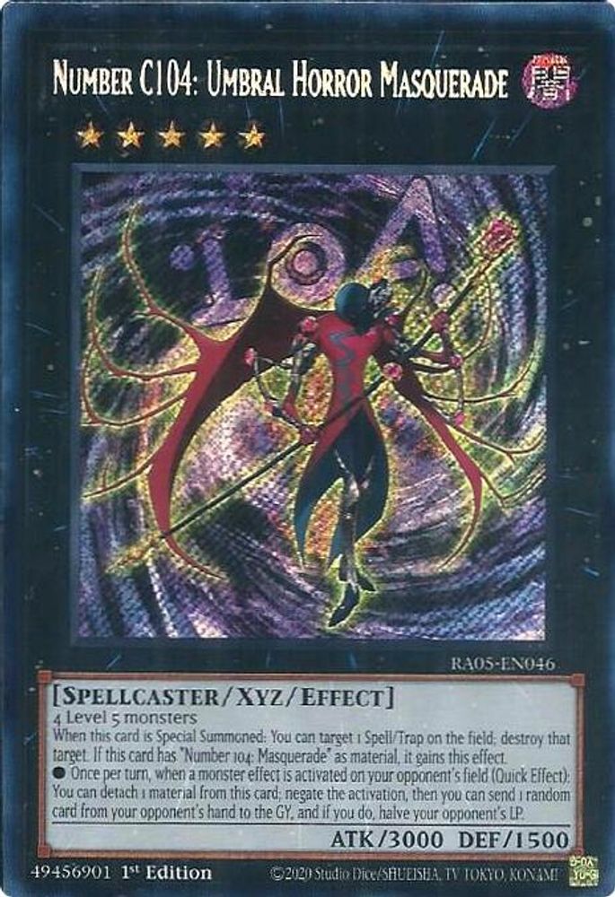 Number C104: Umbral Horror Masquerade (Secret Rare) (RA05-EN046) - Secret Rare
