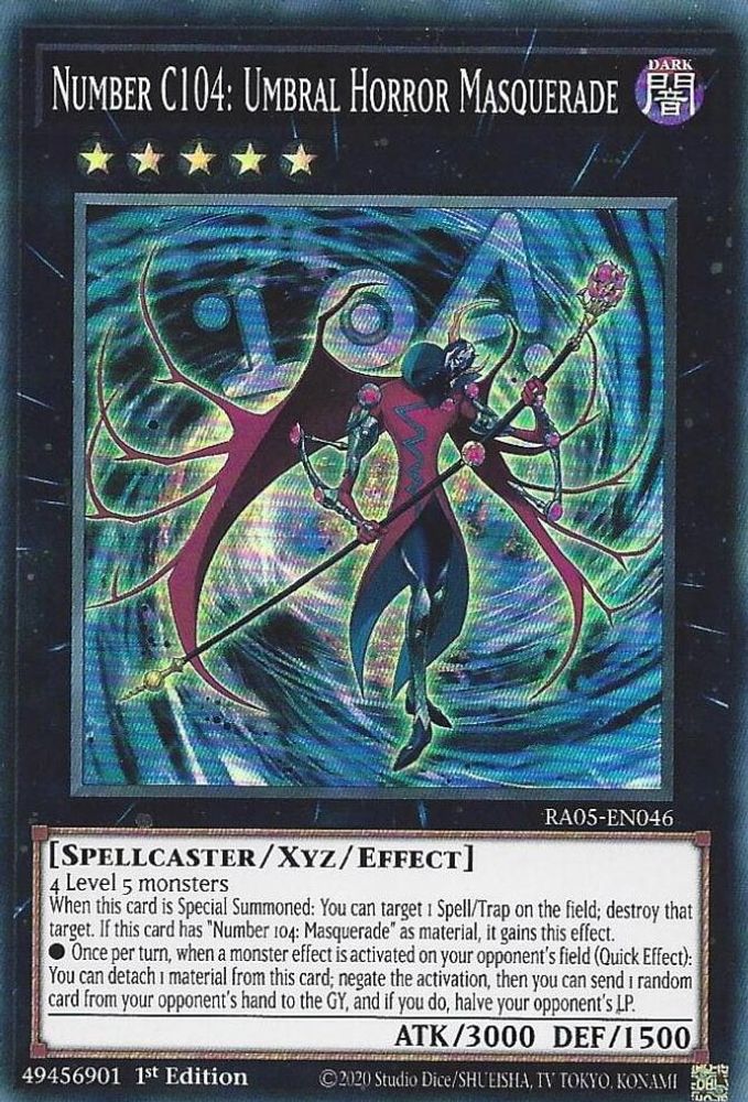 Number C104: Umbral Horror Masquerade (RA05-EN046) - Super Rare