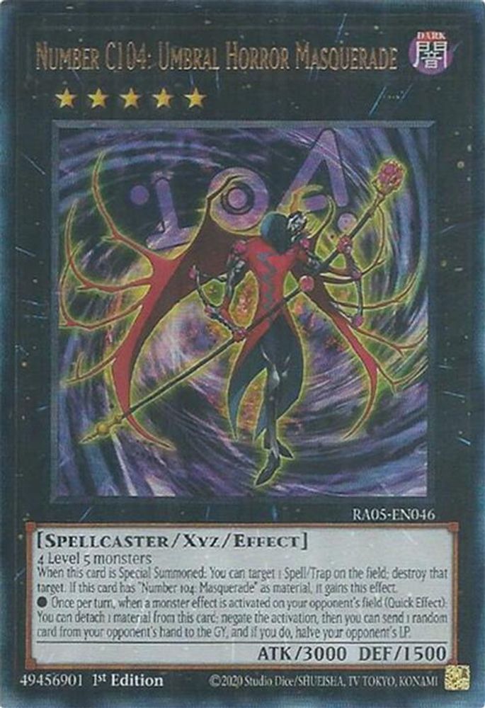 Number C104: Umbral Horror Masquerade (Ultimate Rare) (RA05-EN046) - Ultimate Rare