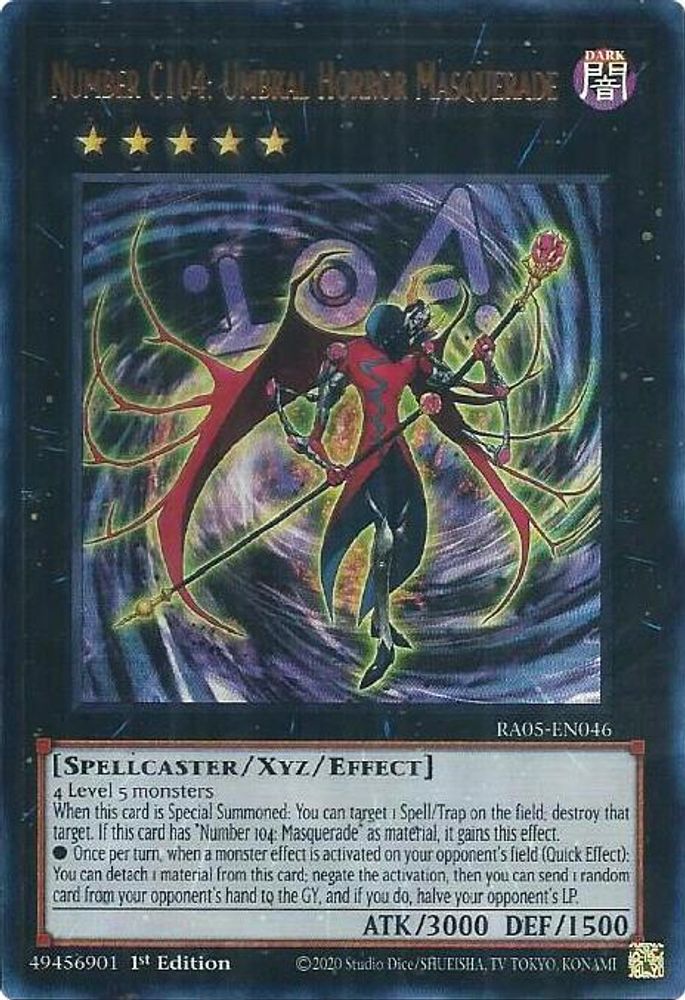 Number C104: Umbral Horror Masquerade (Ultra Rare) (RA05-EN046) - Ultra Rare