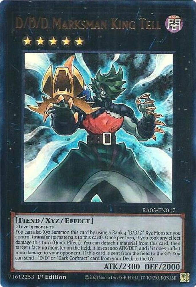 D/D/D Marksman King Tell (Ultra Rare) (RA05-EN047) - Ultra Rare