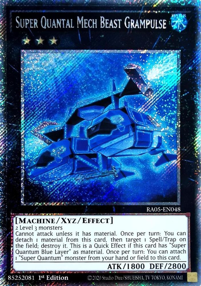 Super Quantal Mech Beast Grampulse (Platinum Secret Rare) (RA05-EN048) - Platinum Secret Rare