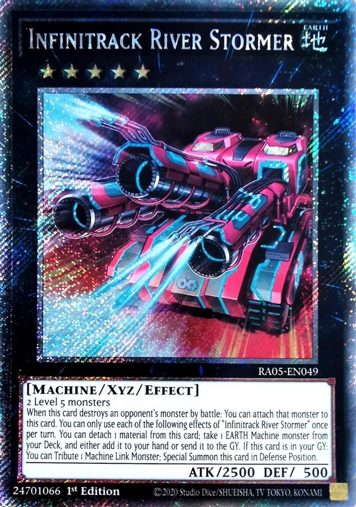 Infinitrack River Stormer (Platinum Secret Rare) (RA05-EN049) - Platinum Secret Rare