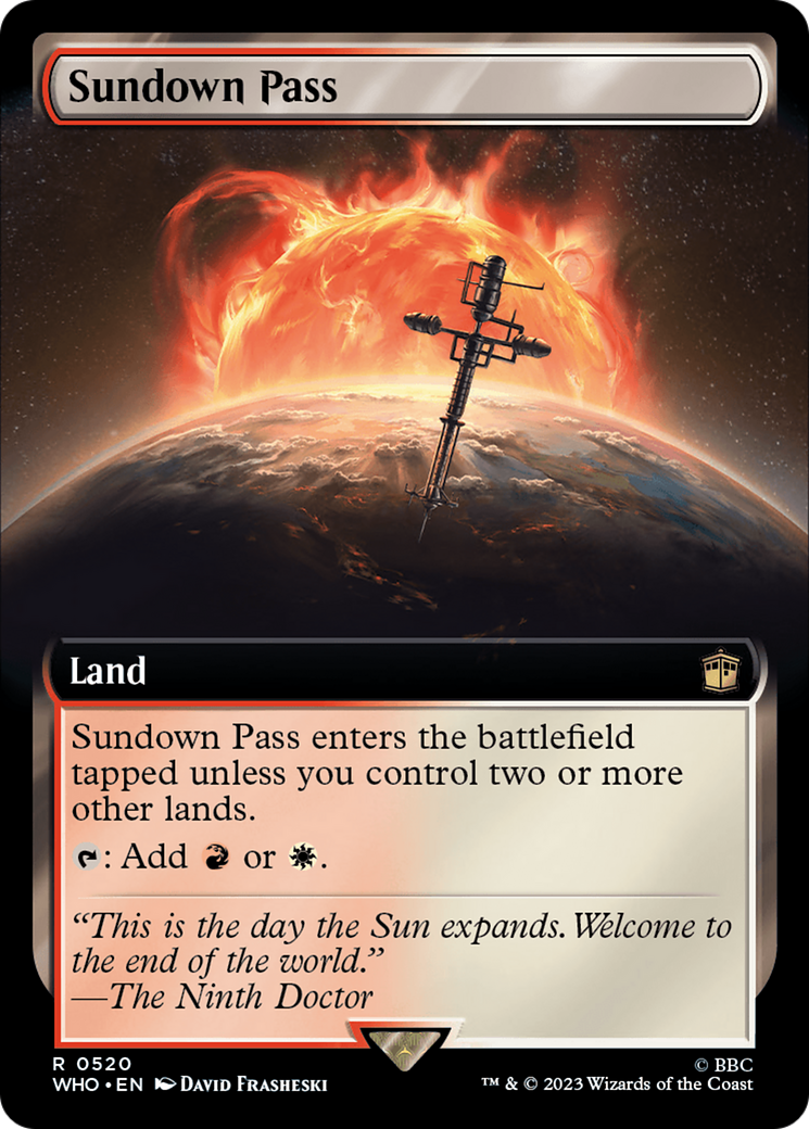 Sundown Pass (WHO-520) - Doctor Who: (Extended Art)