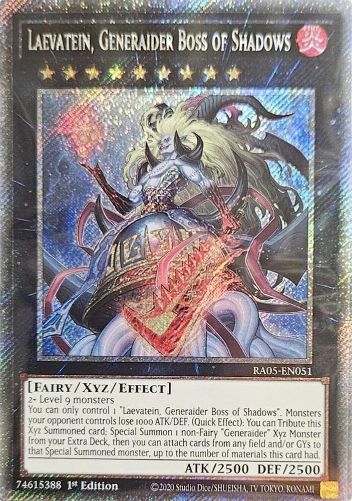 Laevatein, Generaider Boss of Shadows (Platinum Secret Rare) (RA05-EN051) - Platinum Secret Rare
