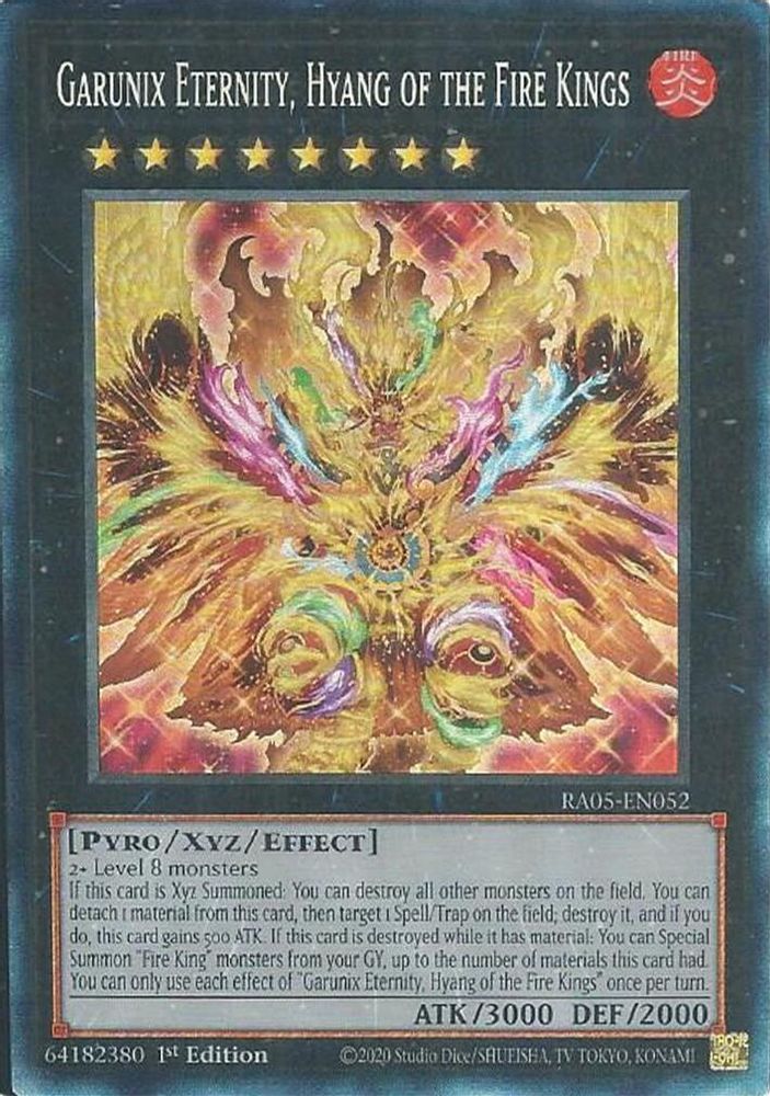 Garunix Eternity, Hyang of the Fire Kings (Collector's Rare) (RA05-EN052) - Collector's Rare