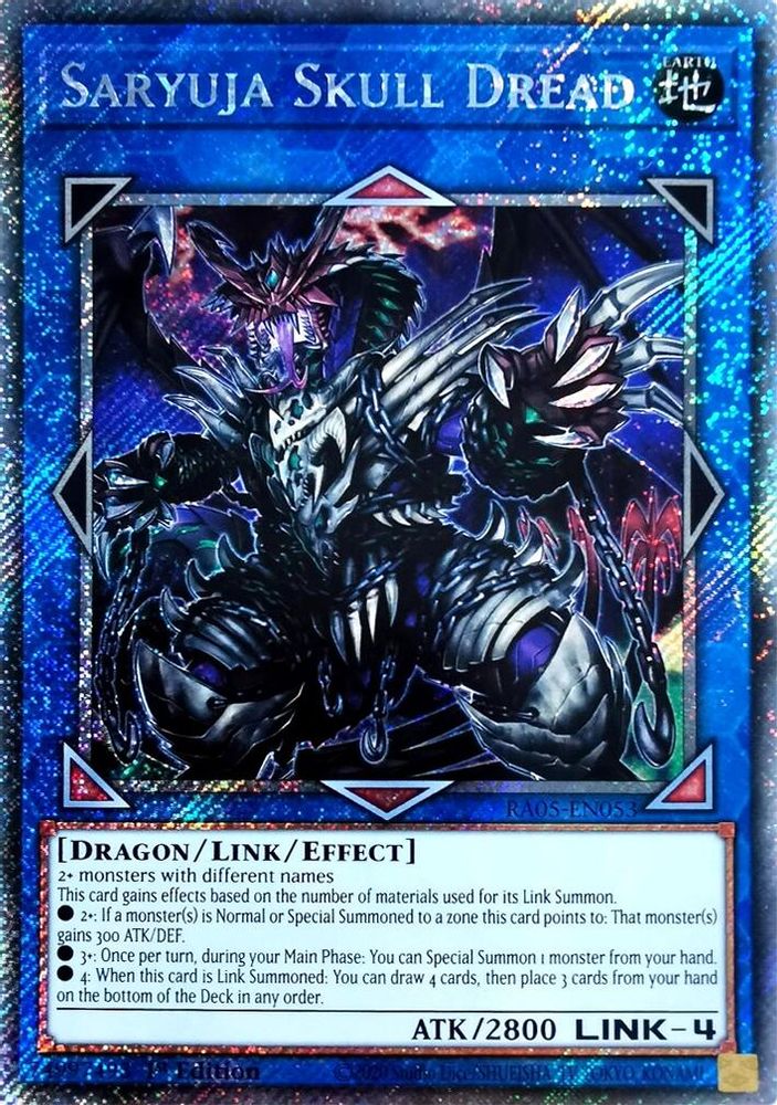 Saryuja Skull Dread (Platinum Secret Rare) (RA05-EN053) - Platinum Secret Rare
