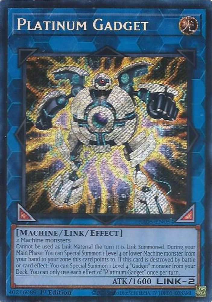 Platinum Gadget (Secret Rare) (RA05-EN054) - Secret Rare