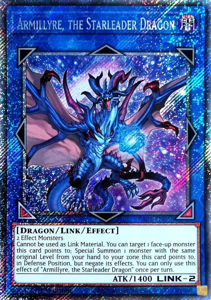 Armillyre, the Starleader Dragon (Platinum Secret Rare) (RA05-EN055) - Platinum Secret Rare