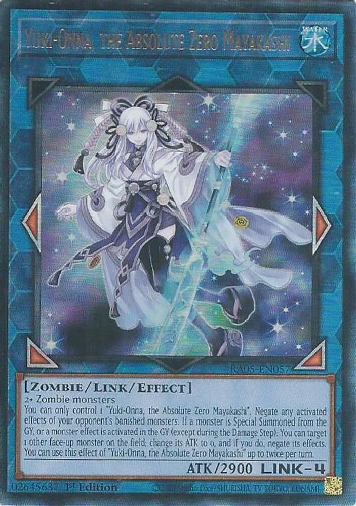 Yuki-Onna, the Absolute Zero Mayakashi (Ultimate Rare) (RA05-EN057) - Ultimate Rare
